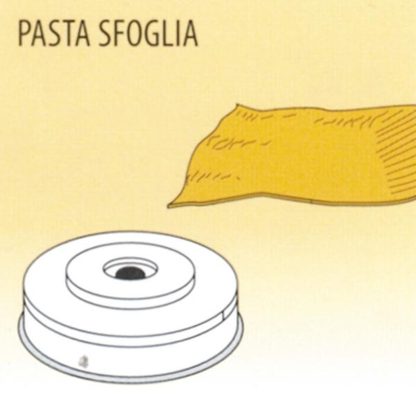 Nudelform Pasta sfoglia für Nudelmaschine 2,5kg bis 4kg